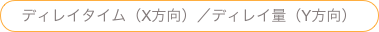 ディレイタイム（X方向）／ディレイ量（Y方向）